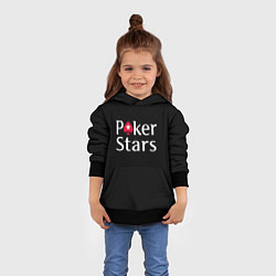 Толстовка-худи детская Poker Stars, цвет: 3D-черный — фото 2