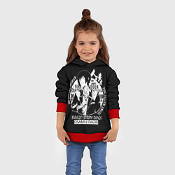 Толстовка-худи детская Осаму Дазай Бродячие псы, цвет: 3D-красный — фото 2