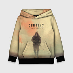 Толстовка-худи детская Сталкер одиночка, цвет: 3D-черный
