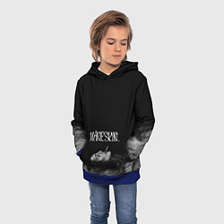 Толстовка-худи детская Дамиано Давид Монэскин Z, цвет: 3D-синий — фото 2