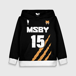 Толстовка-худи детская 15 MSBY BLACK JACKALS, цвет: 3D-белый