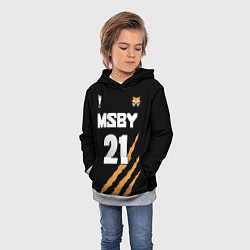 Толстовка-худи детская 21 MSBY BLACK JACKALS, цвет: 3D-меланж — фото 2