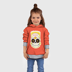 Толстовка-худи детская Мексиканский Барт, цвет: 3D-меланж — фото 2