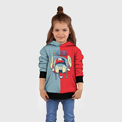 Толстовка-худи детская Сопливый Тони Тони Чоппер One Piece, цвет: 3D-черный — фото 2