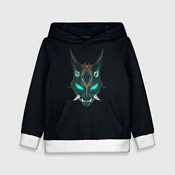 Толстовка-худи детская Genshin Impact - Xiao, цвет: 3D-белый