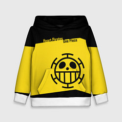 Толстовка-худи детская Пираты Сердца One Piece, цвет: 3D-белый