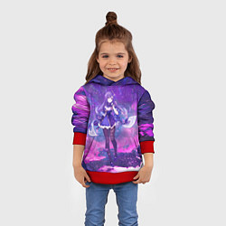 Толстовка-худи детская Genshin Impact Кэ Цин, цвет: 3D-красный — фото 2