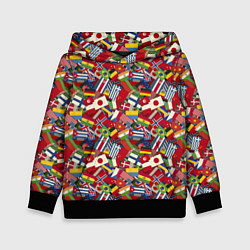 Толстовка-худи детская Страны Мира, цвет: 3D-черный