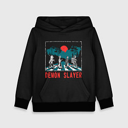 Толстовка-худи детская Demon slayer, цвет: 3D-черный