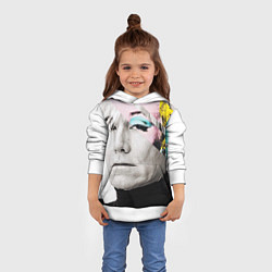 Толстовка-худи детская Энди Уорхол Andy Warhol, цвет: 3D-белый — фото 2