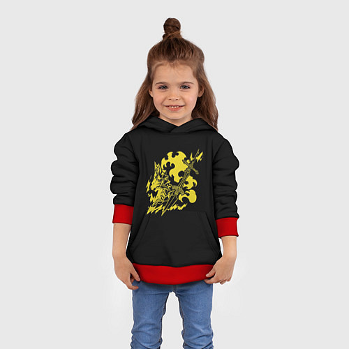 Детская толстовка Рыцарь Орнштейн Dark Souls / 3D-Красный – фото 4