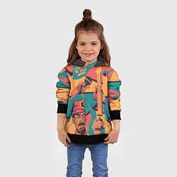 Толстовка-худи детская А теперь, песня!, цвет: 3D-черный — фото 2