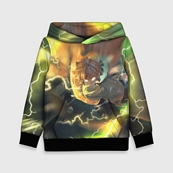 Толстовка-худи детская ZENITSU ЗЕНИТСУ ЛОГО спина, цвет: 3D-черный