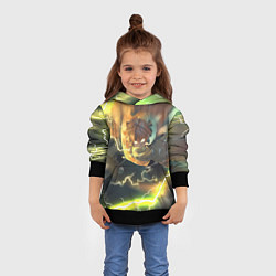 Толстовка-худи детская ZENITSU ЗЕНИТСУ ЛОГО спина, цвет: 3D-черный — фото 2