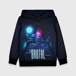 Толстовка-худи детская The Brutal, цвет: 3D-черный