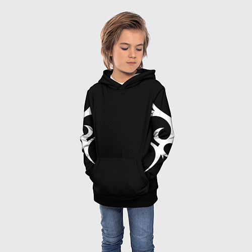 Детская толстовка Минимализм / 3D-Черный – фото 3