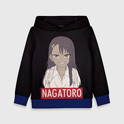 Толстовка-худи детская Miss Nagatoro, цвет: 3D-синий