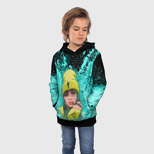 Детская толстовка BILLIE EILISH БИЛЛИ АЙЛИШ Z / 3D-Черный – фото 3