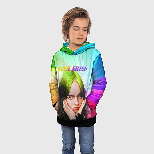 Детская толстовка BILLIE EILISH БИЛЛИ АЙЛИШ Z / 3D-Черный – фото 3