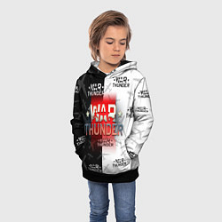 Толстовка-худи детская WAR THUNDER ВАР ТАНДЕР, цвет: 3D-черный — фото 2