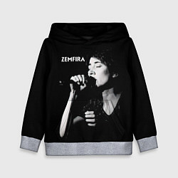 Толстовка-худи детская Zемфира концерт, цвет: 3D-меланж