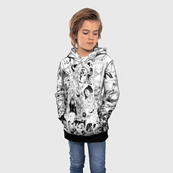 Толстовка-худи детская Семь смертных грехов, манга, цвет: 3D-черный — фото 2