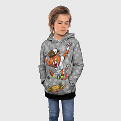 Толстовка-худи детская SK8CAT, цвет: 3D-черный — фото 2