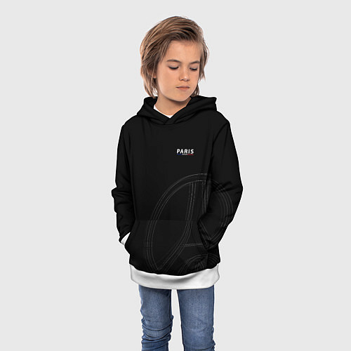 Детская толстовка PSG Core Big Logo Black New 202223 / 3D-Белый – фото 3
