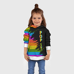 Толстовка-худи детская ИГРУШКА POP it ПОП-ИТ, цвет: 3D-белый — фото 2