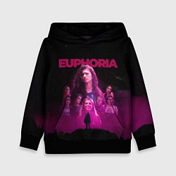 Толстовка-худи детская Euphoria team, цвет: 3D-черный