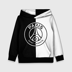 Толстовка-худи детская ФК ПСЖ PSG BLACK & WHITE, цвет: 3D-черный