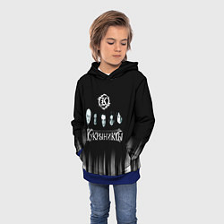 Толстовка-худи детская Кукрыниксы состав группы, цвет: 3D-синий — фото 2