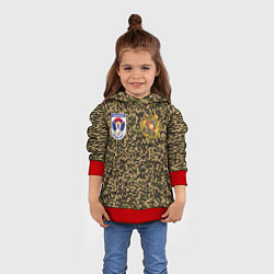 Толстовка-худи детская Вооруженные силы Армении, цвет: 3D-красный — фото 2