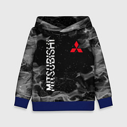 Толстовка-худи детская MITSUBISHI ОГОНЬ, цвет: 3D-синий