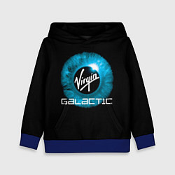 Толстовка-худи детская Virgin Galactic Вирджин Галактик, цвет: 3D-синий