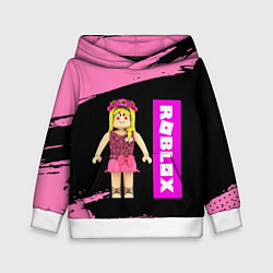 Толстовка-худи детская BARBIE ROBLOX РОБЛОКС Z, цвет: 3D-белый