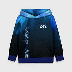 Толстовка-худи детская Ori Logo Ori and the Will of the Wisps Z, цвет: 3D-синий