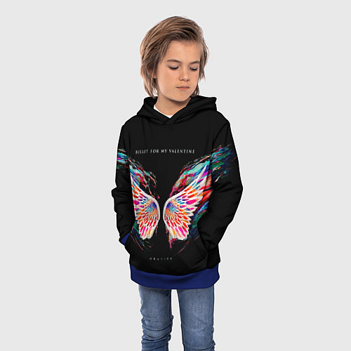 Детская толстовка Gravity - Bullet For My Valentine / 3D-Синий – фото 3