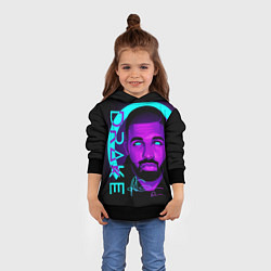 Толстовка-худи детская Drake, цвет: 3D-черный — фото 2