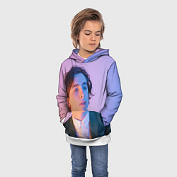 Толстовка-худи детская Timothee Chalamet, цвет: 3D-белый — фото 2
