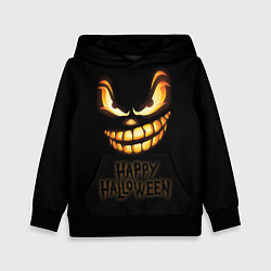 Толстовка-худи детская Happy Halloween, цвет: 3D-черный