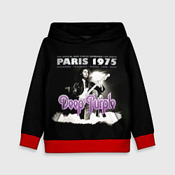 Толстовка-худи детская Deep Purple - Paris 1975, цвет: 3D-красный