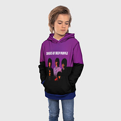 Толстовка-худи детская Shades of Deep Purple, цвет: 3D-синий — фото 2