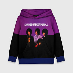 Толстовка-худи детская Shades of Deep Purple, цвет: 3D-синий