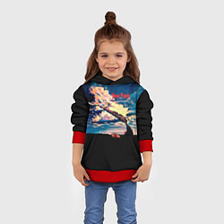 Толстовка-худи детская Deep Purple - Stormbringer, цвет: 3D-красный — фото 2