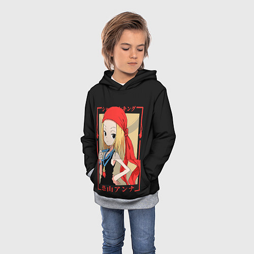 Детская толстовка Анна К / 3D-Меланж – фото 3