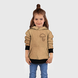 Толстовка-худи детская Зонтик Игра в кальмара, цвет: 3D-черный — фото 2