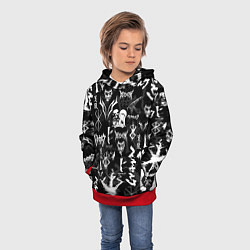 Толстовка-худи детская BERSERK SYMBOL LOGO БЕРСЕРК СИМВОЛИКА ПАТТЕРН, цвет: 3D-красный — фото 2