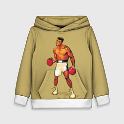 Толстовка-худи детская Ali art, цвет: 3D-белый