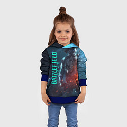 Толстовка-худи детская BATTLEFIELD 2042 SOLDIER WARS, цвет: 3D-синий — фото 2